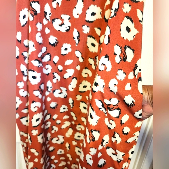 JODIFL Burnt Orange Sleeveless Spaghetti Strap Sundress Size Medium NWT - Picture 4 of 5